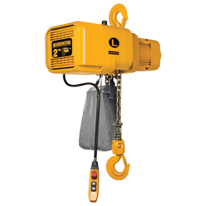 HARRINGTON NER ELECTRIC HOIST 1 TON DUAL SPEED-3 PHASE-HOOK MOUNT