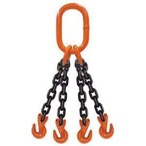 CHAIN SLING-QUAD LEG-GRADE 100-WITH GRAB HOOK (QOG)