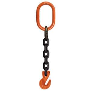 CHAIN SLING-SINGLE LEG-GRADE 100-WITH GRAB HOOK (SOG)