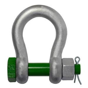 GREEN PIN BOLT TYPE ANCHOR SHACKLES